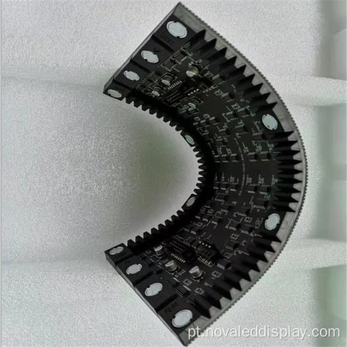 Parede de tela de exibição led de cilindro flexível macio interno